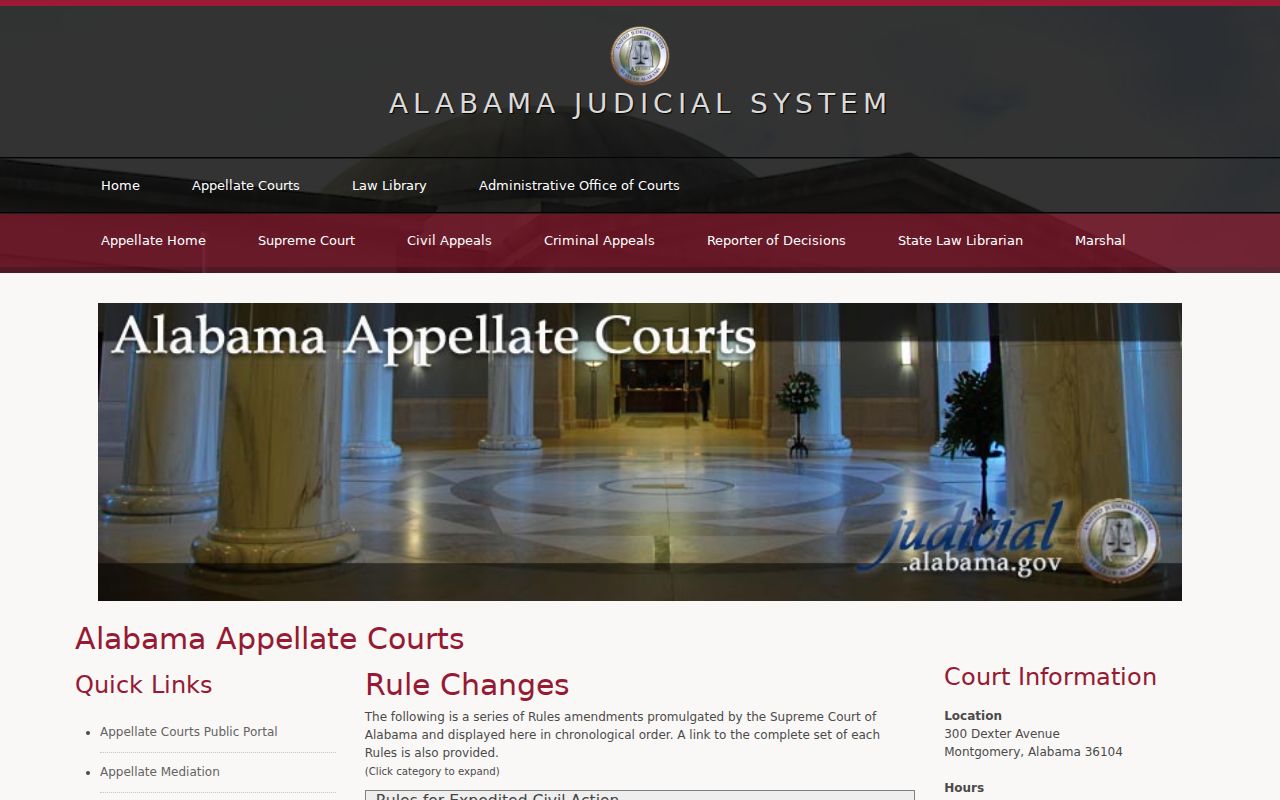 Marengo County court record Alabama rules index